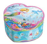 Mad Ally Heart Shaped Musical Jewelry Box, Mermaid