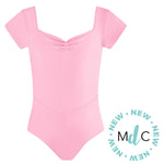 Energetiks Pastel Core Collection Veronica Pleat Front Leotard, Childs