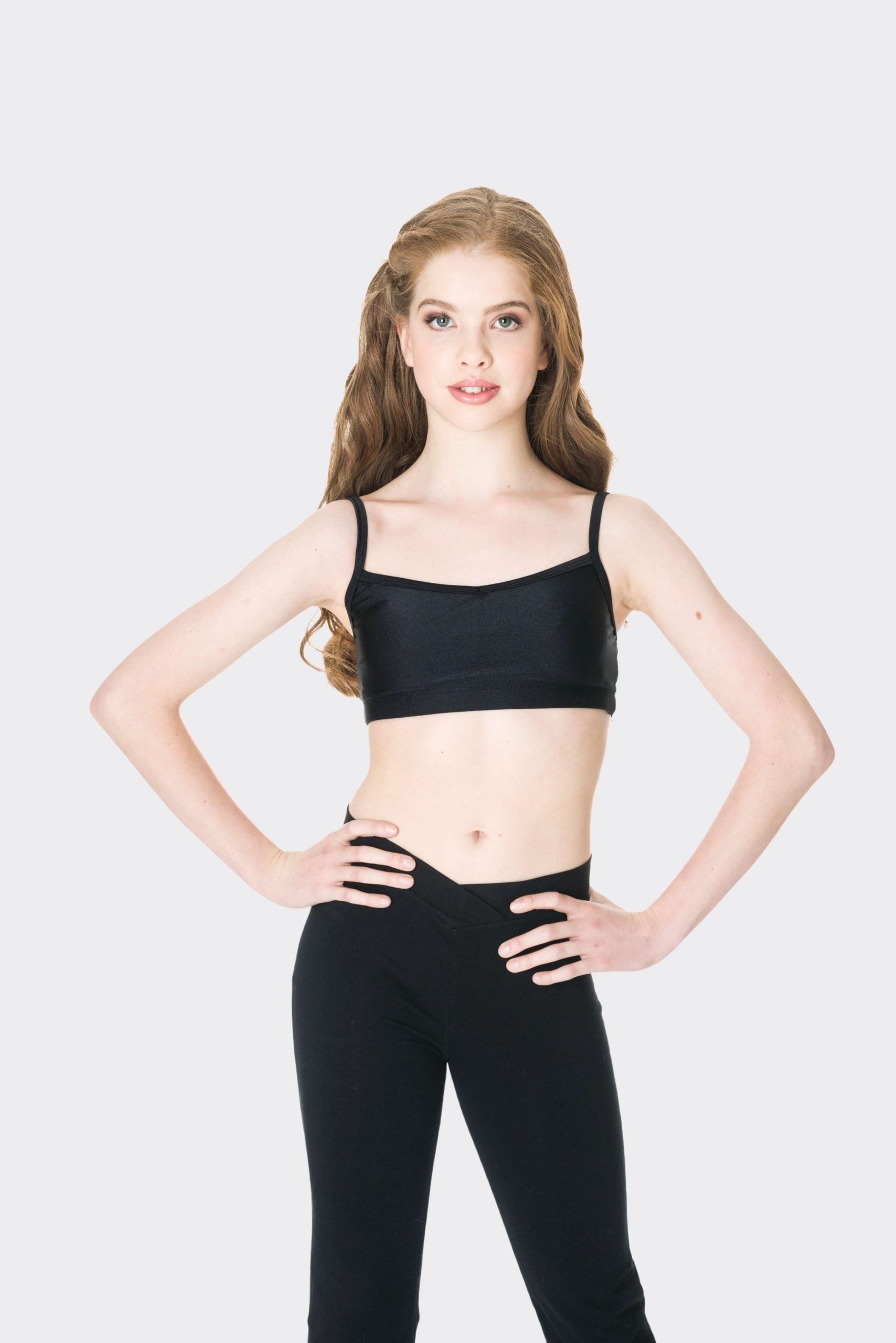 Black dance sales crop top