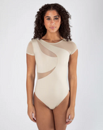 Energetiks Align Collection Delta Cap Sleeve Leotard, Adults