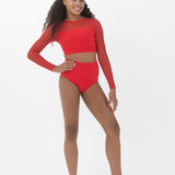 Studio 7 Tyler Long Sleeve Crop, Adults