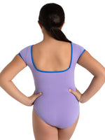 Capezio Color Pop Short Sleeve Square Back Leotard, Childs