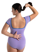 Capezio Limited Color Pop Short Sleeve Square Back Leotard, Adults