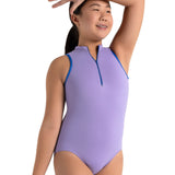 Capezio Color Pop Zip Front Leotard, Childs