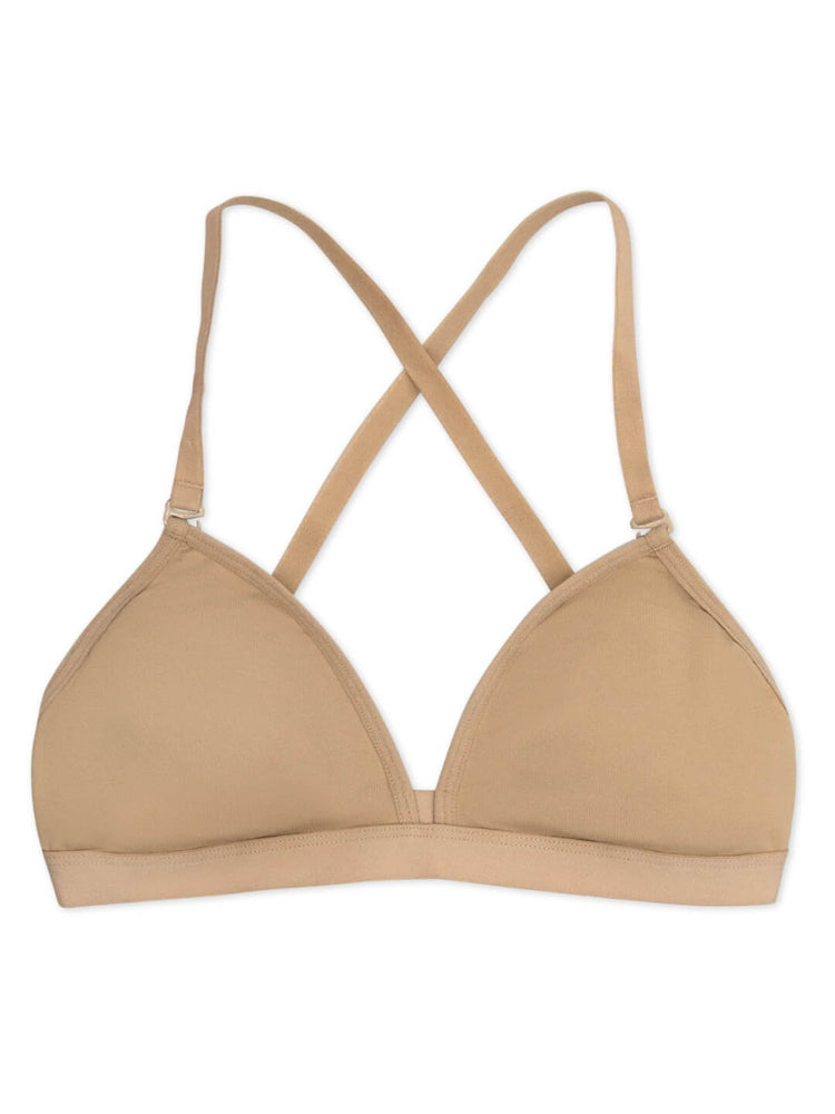 Capezio Deep Neck Clear Back Bra, Adults