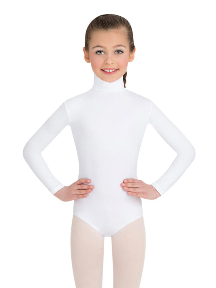 Capezio Basics Turtleneck Long Sleeve Leotard, Childs