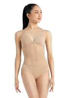 Capezio Plunge Neck Mesh Midriff Leotard, Adults