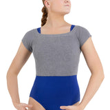 Capezio Ribbed Knit Cropped Sweater