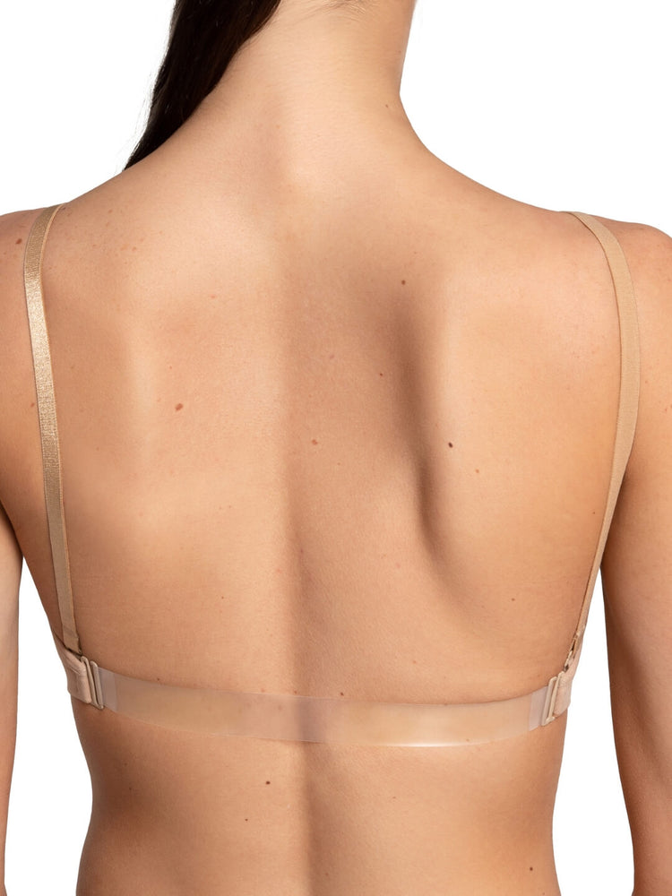 Capezio Seamless Clear Back Bra w/ Straps, Adults