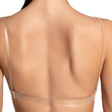 Capezio Seamless Clear Back Bra w/ Straps, Adults