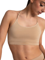 Capezio Seamless Convertible Longline Bra, Adults