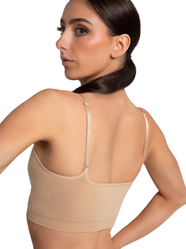 Capezio Seamless Convertible Longline Bra, Adults