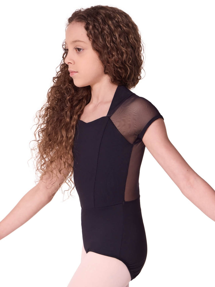 Capezio Soft Elegance Corset Short Sleeve Leotard, Childs