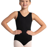 Capezio Studio Collection Pinch Front V Neck Leotard, Childs