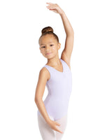 Capezio Studio Collection Pinch Front V Neck Leotard, Childs