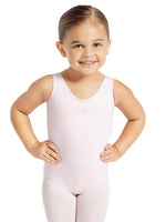 Capezio Studio Collection Pinch Front V Neck Leotard, Childs