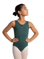 Capezio Studio Collection Pinch Front V Neck Leotard, Childs