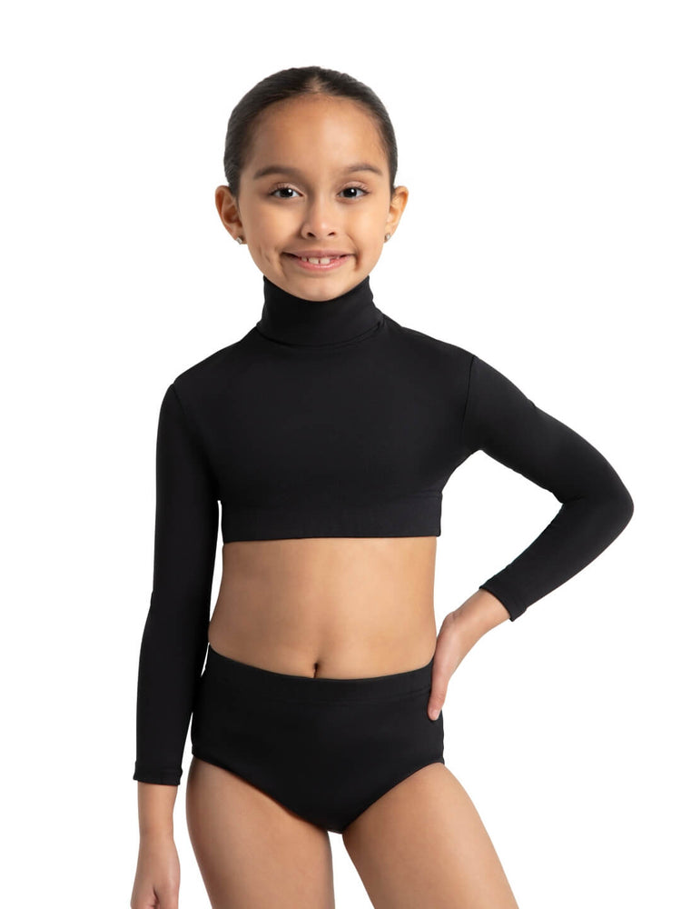 Capezio Turtleneck Long Sleeve Top, Childs