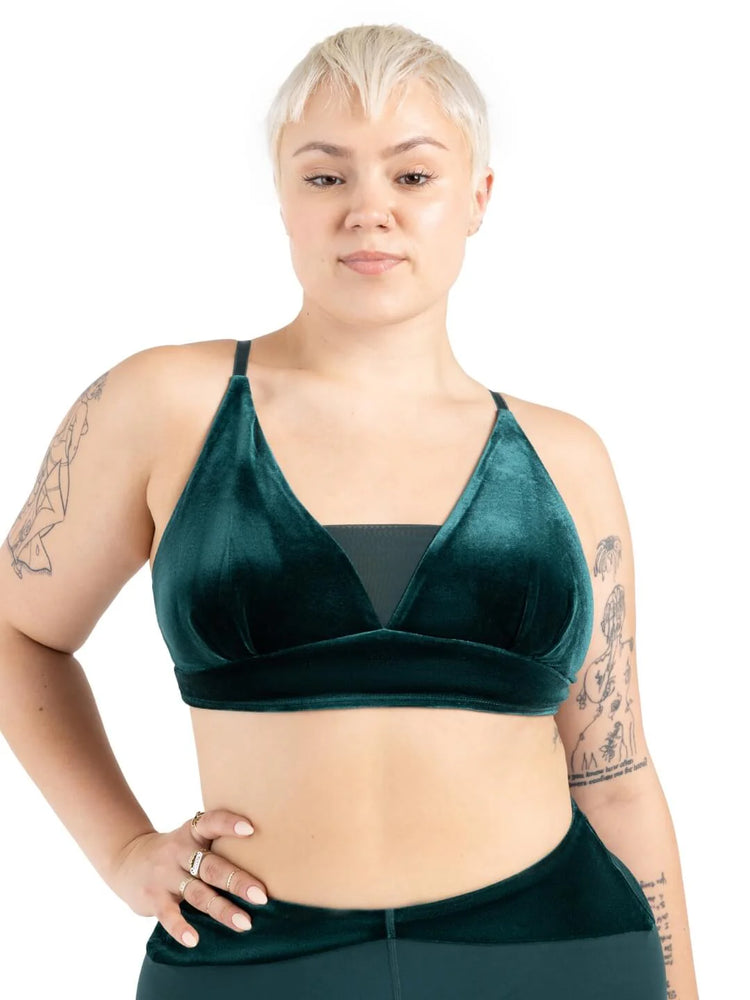 Capezio Velvet Forest Collection Viridian Bra Adult