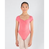 Energetiks Pastel Core Collection Veronica Pleat Front Leotard, Childs