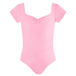 Energetiks Pastel Core Collection Veronica Pleat Front Leotard, Childs
