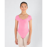 Energetiks Pastel Core Collection Veronica Pleat Front Leotard, Childs