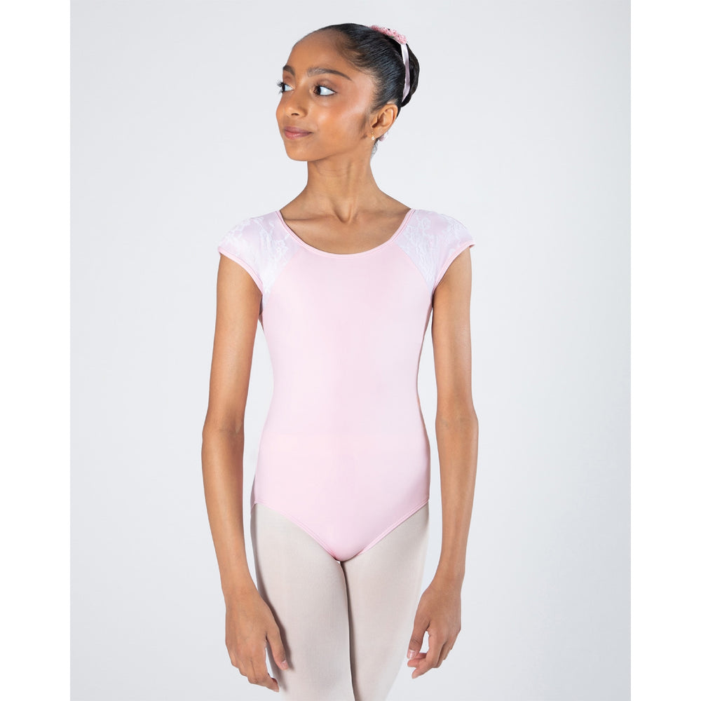 Energetiks Mila Cross-Back Lace Leotard, Childs