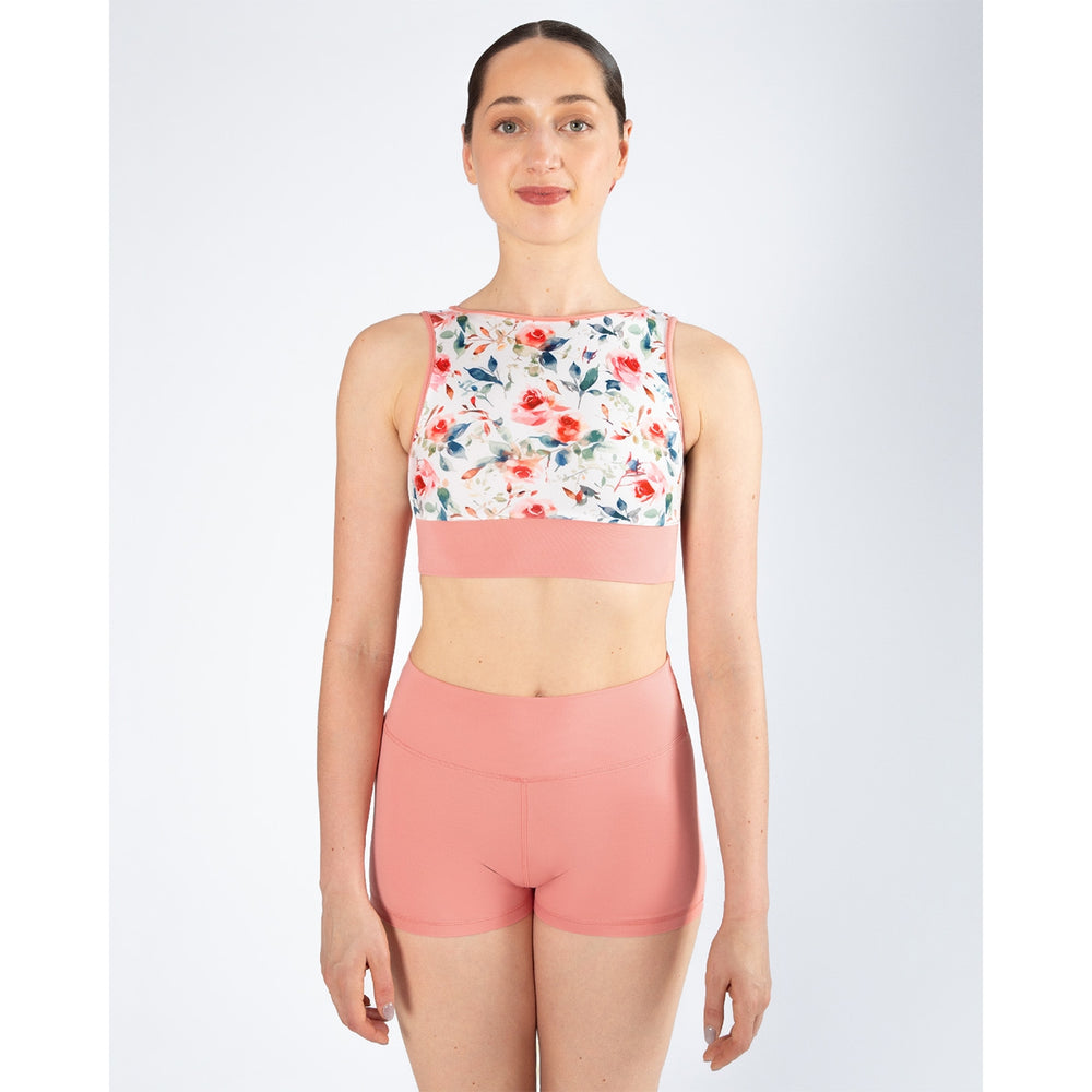 Energetiks Tea Rose Collection Natalie 4-Way Crop Top, Adults