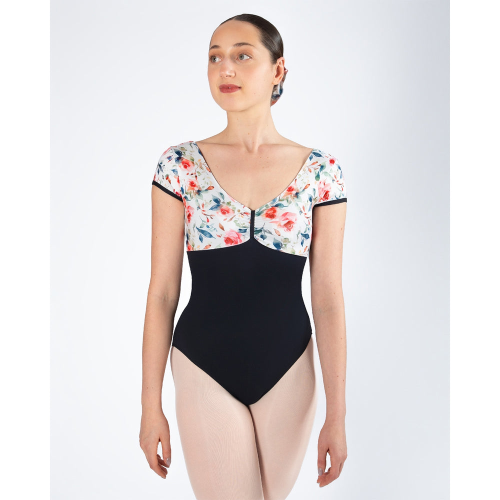 Energetiks Tea Rose Collection Alexandra Cap Sleeve Leotard, Adults