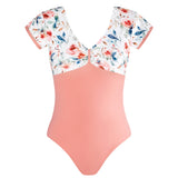 Energetiks Tea Rose Collection Alexandra Cap Sleeve Leotard, Adults