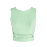 Energetiks Pulse Madison Gather Crop Singlet, Childs