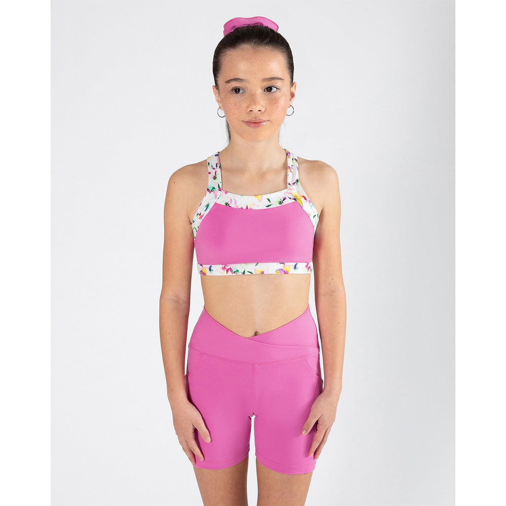 Energetiks Bloom Limited Edition Remi Twist Crop Top, Childs