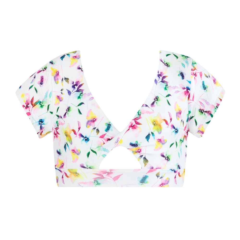 Energetiks Bloom Limited Edition Avery Cap Sleeve Crop Top, Childs