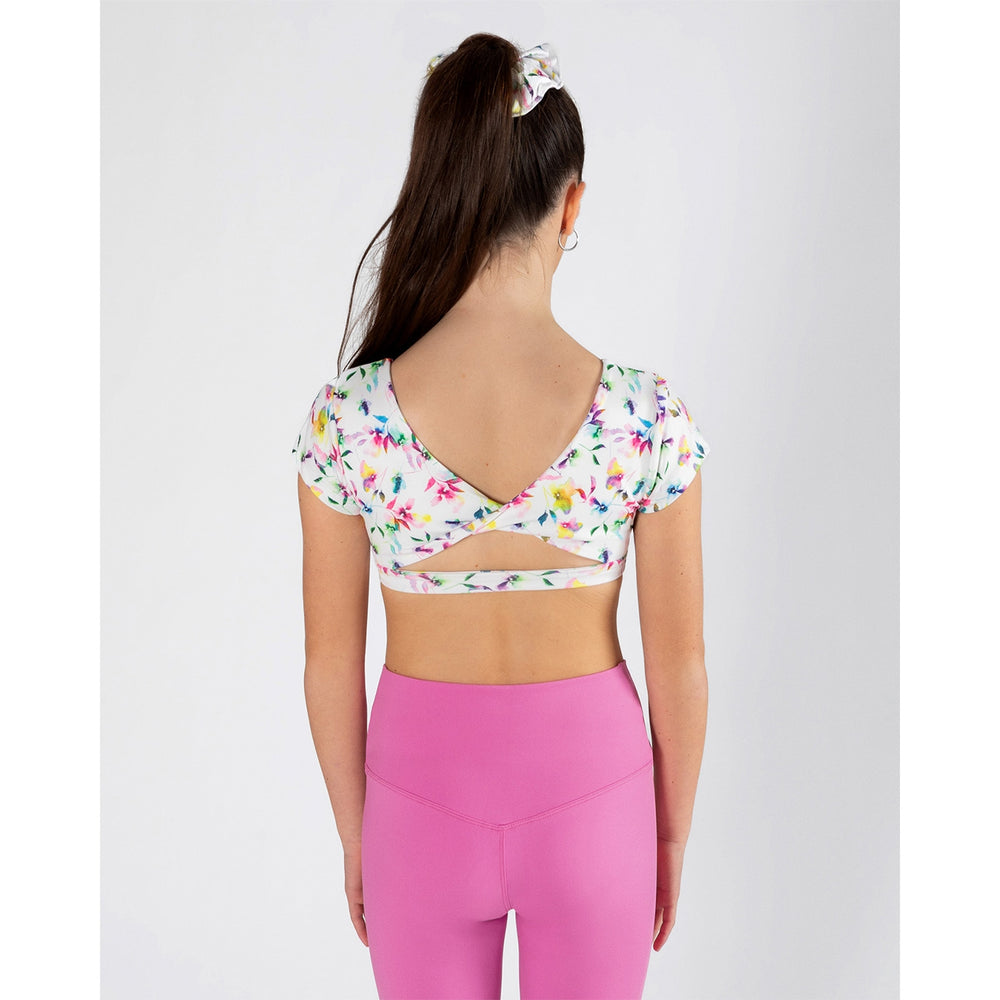 Energetiks Bloom Limited Edition Avery Cap Sleeve Crop Top, Childs