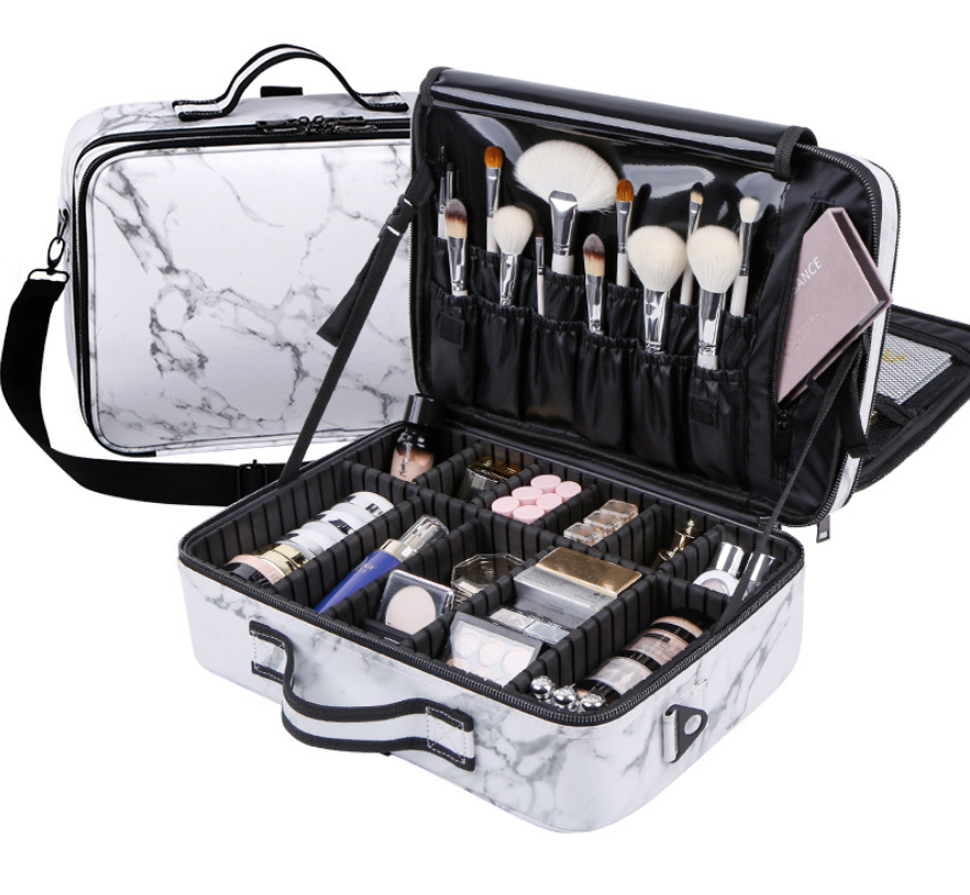 Mad Ally Large Marble Make-Up Case