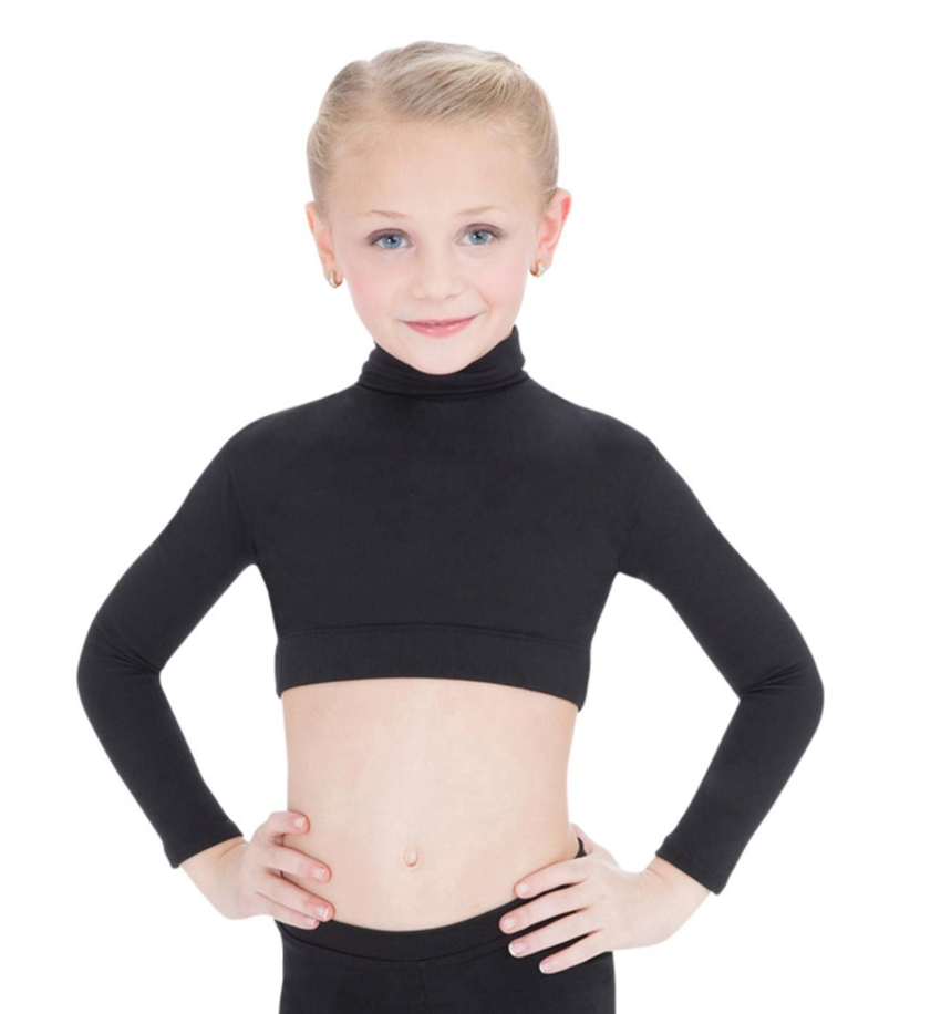 Capezio Turtleneck Long Sleeve Top, Childs