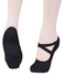 Capezio Hanami Canvas Ballet Shoe, Black, White, Childs