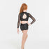 Studio 7 Down Town Long Sleeve Crop Top, Childs