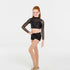 Studio 7 Down Town Long Sleeve Crop Top, Childs