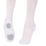 Capezio Hanami Canvas Ballet Shoe, Black, White, Childs