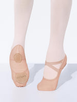 Capezio Hanami Canvas Ballet Shoe, Nude, Adults