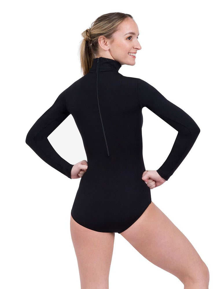 Capezio Basics Turtleneck Long Sleeve Leotard, Adults