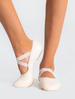 Capezio Hanami Leather Ballet Shoe, Pink, Adults