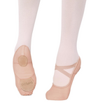 Capezio Hanami Canvas Ballet Shoe, Pink, Nude, Childs